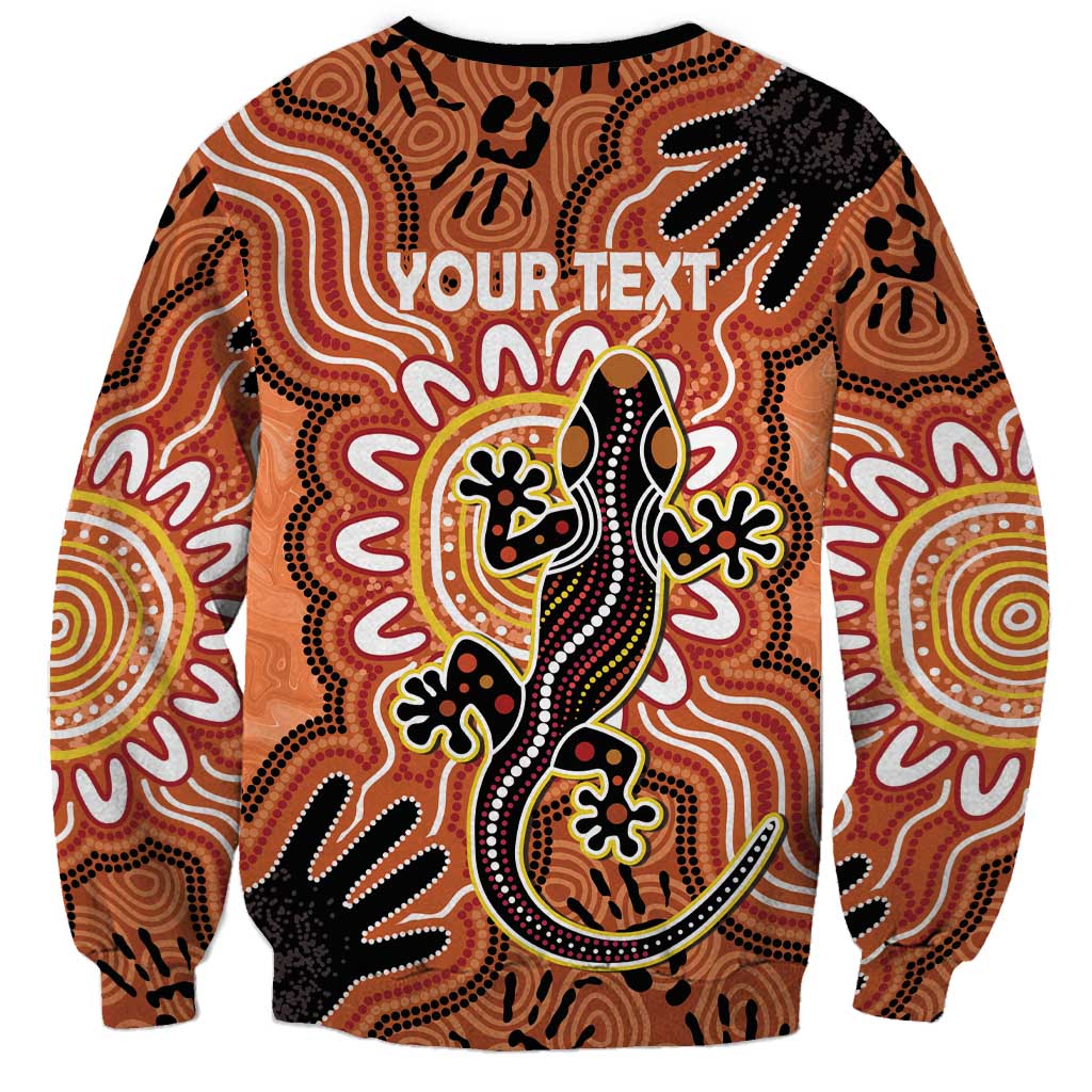 Personalised Australia Lizard NAIDOC Week 2026 Sweatshirt 50 Years of Deadly Aboriginal Art