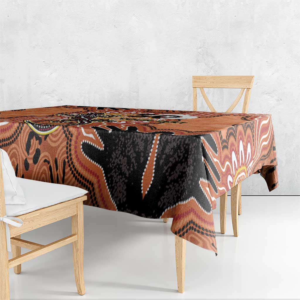 Personalised Australia Lizard NAIDOC Week 2026 Tablecloth 50 Years of Deadly Aboriginal Art