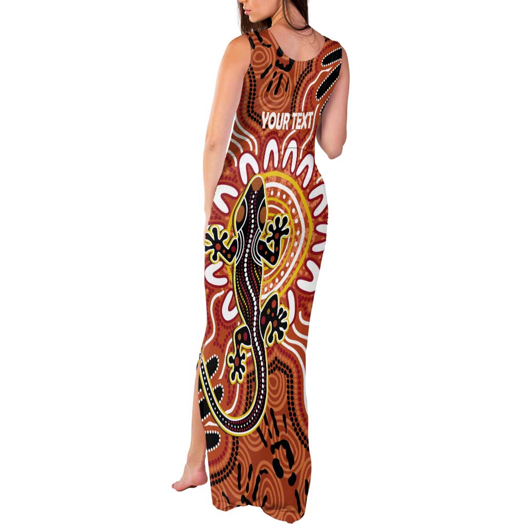 Personalised Australia Lizard NAIDOC Week 2026 Tank Maxi Dress 50 Years of Deadly Aboriginal Art