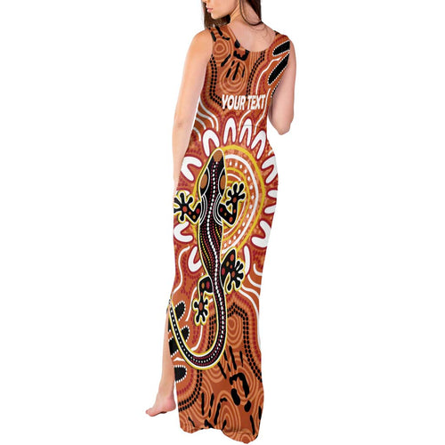 Personalised Australia Lizard NAIDOC Week 2026 Tank Maxi Dress 50 Years of Deadly Aboriginal Art