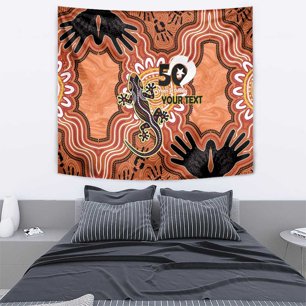 Personalised Australia Lizard NAIDOC Week 2026 Tapestry 50 Years of Deadly Aboriginal Art