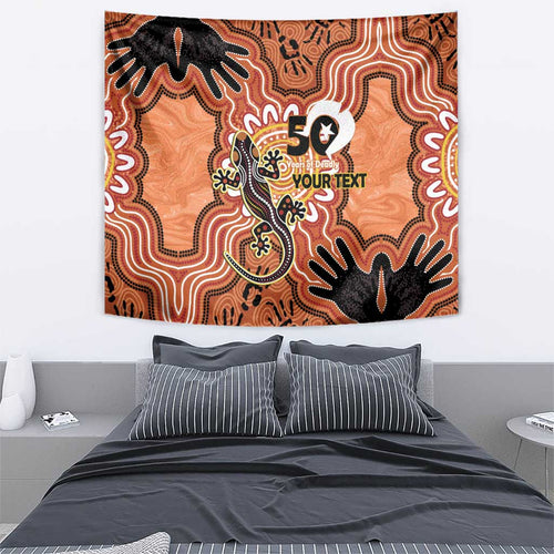 Personalised Australia Lizard NAIDOC Week 2026 Tapestry 50 Years of Deadly Aboriginal Art