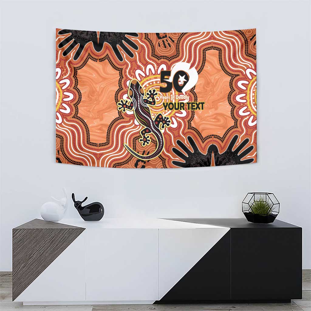Personalised Australia Lizard NAIDOC Week 2026 Tapestry 50 Years of Deadly Aboriginal Art