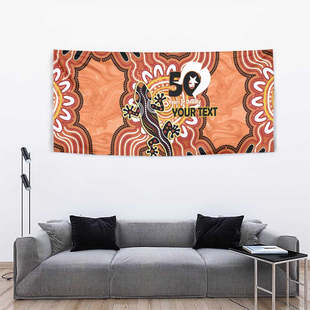 Personalised Australia Lizard NAIDOC Week 2026 Tapestry 50 Years of Deadly Aboriginal Art