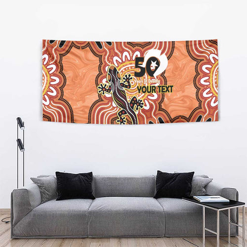 Personalised Australia Lizard NAIDOC Week 2026 Tapestry 50 Years of Deadly Aboriginal Art
