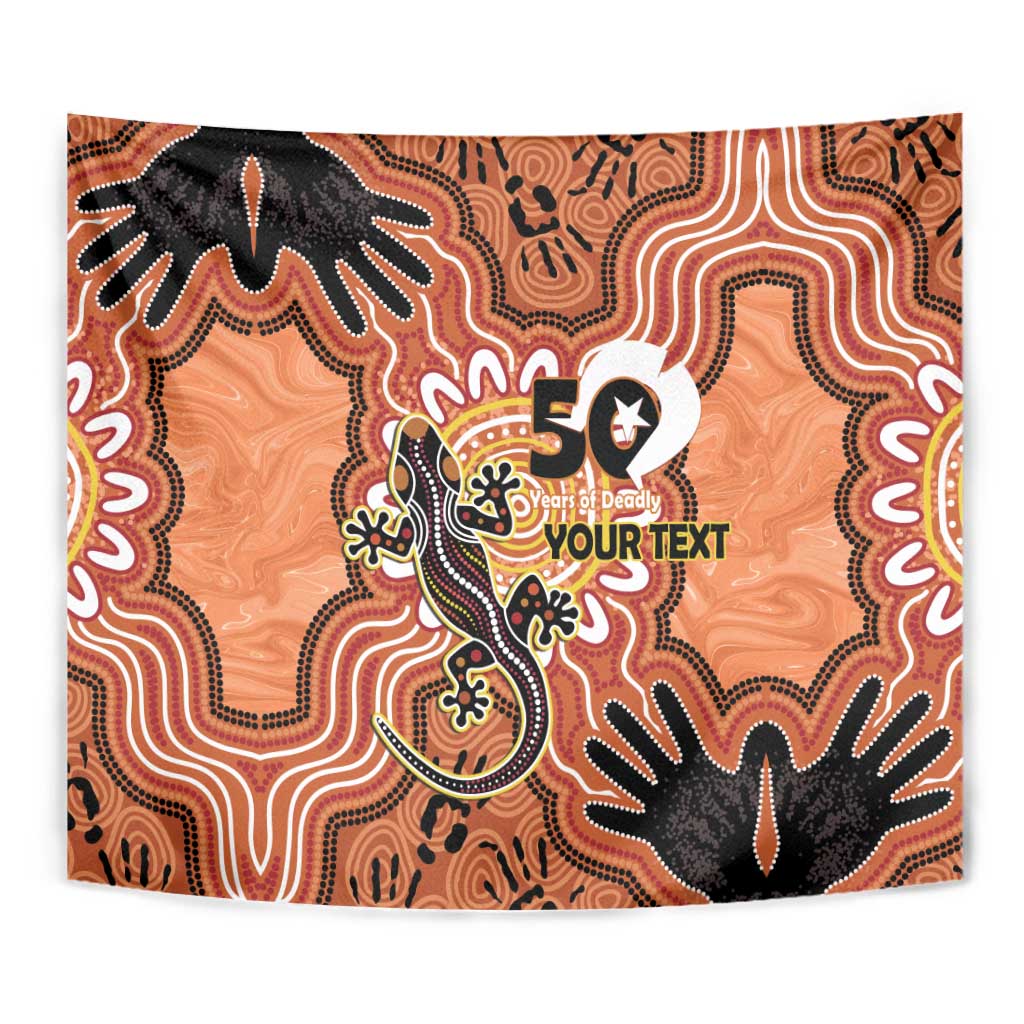 Personalised Australia Lizard NAIDOC Week 2026 Tapestry 50 Years of Deadly Aboriginal Art