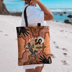 Personalised Australia Lizard NAIDOC Week 2026 Tote Bag 50 Years of Deadly Aboriginal Art