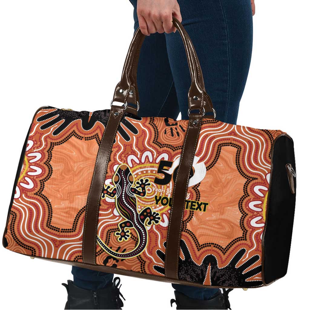 Personalised Australia Lizard NAIDOC Week 2026 Travel Bag 50 Years of Deadly Aboriginal Art