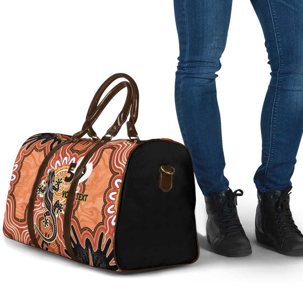Personalised Australia Lizard NAIDOC Week 2026 Travel Bag 50 Years of Deadly Aboriginal Art
