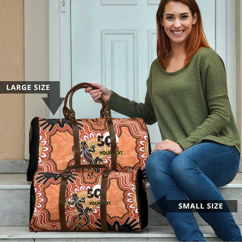 Personalised Australia Lizard NAIDOC Week 2026 Travel Bag 50 Years of Deadly Aboriginal Art