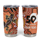 Personalised Australia Lizard NAIDOC Week 2026 Tumbler Cup 50 Years of Deadly Aboriginal Art