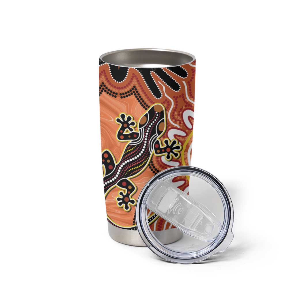 Personalised Australia Lizard NAIDOC Week 2026 Tumbler Cup 50 Years of Deadly Aboriginal Art