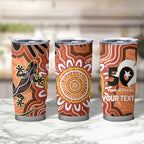 Personalised Australia Lizard NAIDOC Week 2026 Tumbler Cup 50 Years of Deadly Aboriginal Art