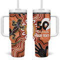 Personalised Australia Lizard NAIDOC Week 2026 Tumbler With Handle 50 Years of Deadly Aboriginal Art