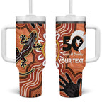 Personalised Australia Lizard NAIDOC Week 2026 Tumbler With Handle 50 Years of Deadly Aboriginal Art