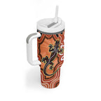 Personalised Australia Lizard NAIDOC Week 2026 Tumbler With Handle 50 Years of Deadly Aboriginal Art