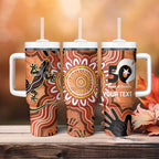 Personalised Australia Lizard NAIDOC Week 2026 Tumbler With Handle 50 Years of Deadly Aboriginal Art
