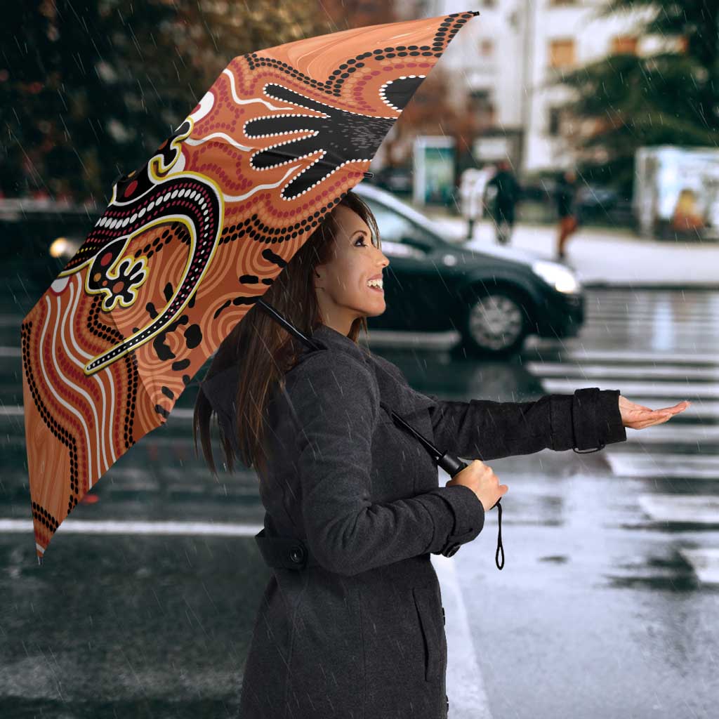Personalised Australia Lizard NAIDOC Week 2026 Umbrella 50 Years of Deadly Aboriginal Art