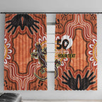 Personalised Australia Lizard NAIDOC Week 2026 Window Curtain 50 Years of Deadly Aboriginal Art