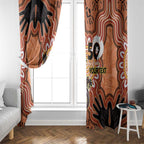Personalised Australia Lizard NAIDOC Week 2026 Window Curtain 50 Years of Deadly Aboriginal Art