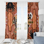 Personalised Australia Lizard NAIDOC Week 2026 Window Curtain 50 Years of Deadly Aboriginal Art