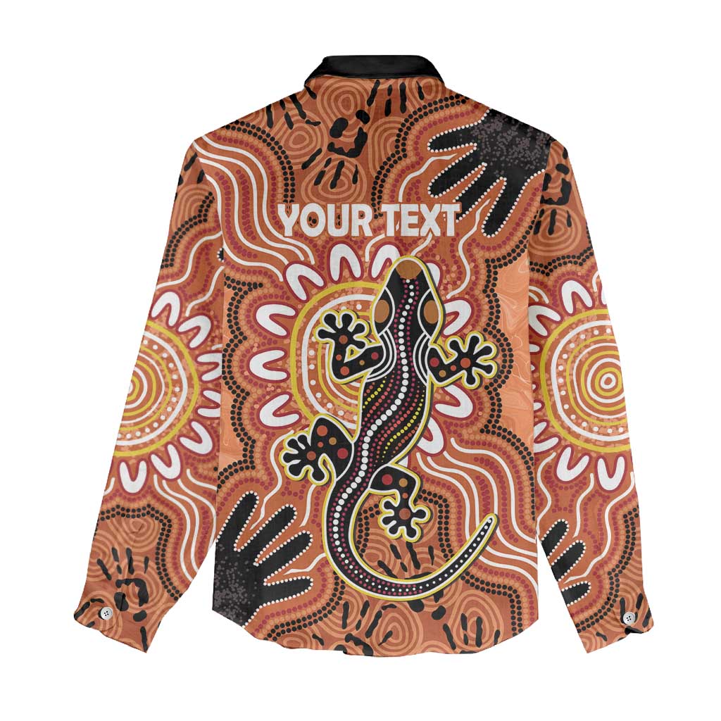 Personalised Australia Lizard NAIDOC Week 2026 Women Casual Shirt 50 Years of Deadly Aboriginal Art