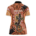 Personalised Australia Lizard NAIDOC Week 2026 Women Polo Shirt 50 Years of Deadly Aboriginal Art
