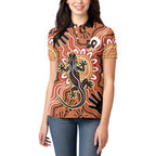 Personalised Australia Lizard NAIDOC Week 2026 Women Polo Shirt 50 Years of Deadly Aboriginal Art