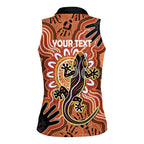 Personalised Australia Lizard NAIDOC Week 2026 Women Sleeveless Polo Shirt 50 Years of Deadly Aboriginal Art