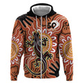 Personalised Australia Lizard NAIDOC Week 2026 Zip Hoodie 50 Years of Deadly Aboriginal Art