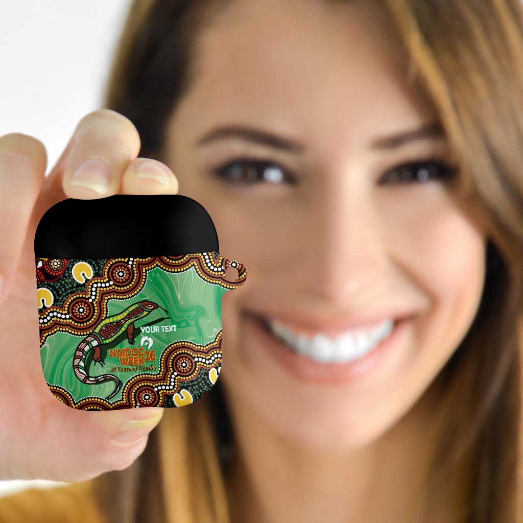 Personalised Australia Goanna NAIDOC Week 2026 AirPods Case 50 Years of Deadly Aboriginal Art