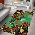 Personalised Australia Goanna NAIDOC Week 2026 Area Rug 50 Years of Deadly Aboriginal Art
