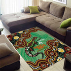 Personalised Australia Goanna NAIDOC Week 2026 Area Rug 50 Years of Deadly Aboriginal Art