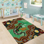 Personalised Australia Goanna NAIDOC Week 2026 Area Rug 50 Years of Deadly Aboriginal Art