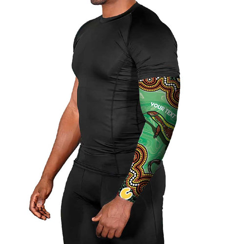 Personalised Australia Goanna NAIDOC Week 2026 Arm Sleeves 50 Years of Deadly Aboriginal Art