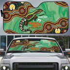 Personalised Australia Goanna NAIDOC Week 2026 Auto Sun Shade 50 Years of Deadly Aboriginal Art