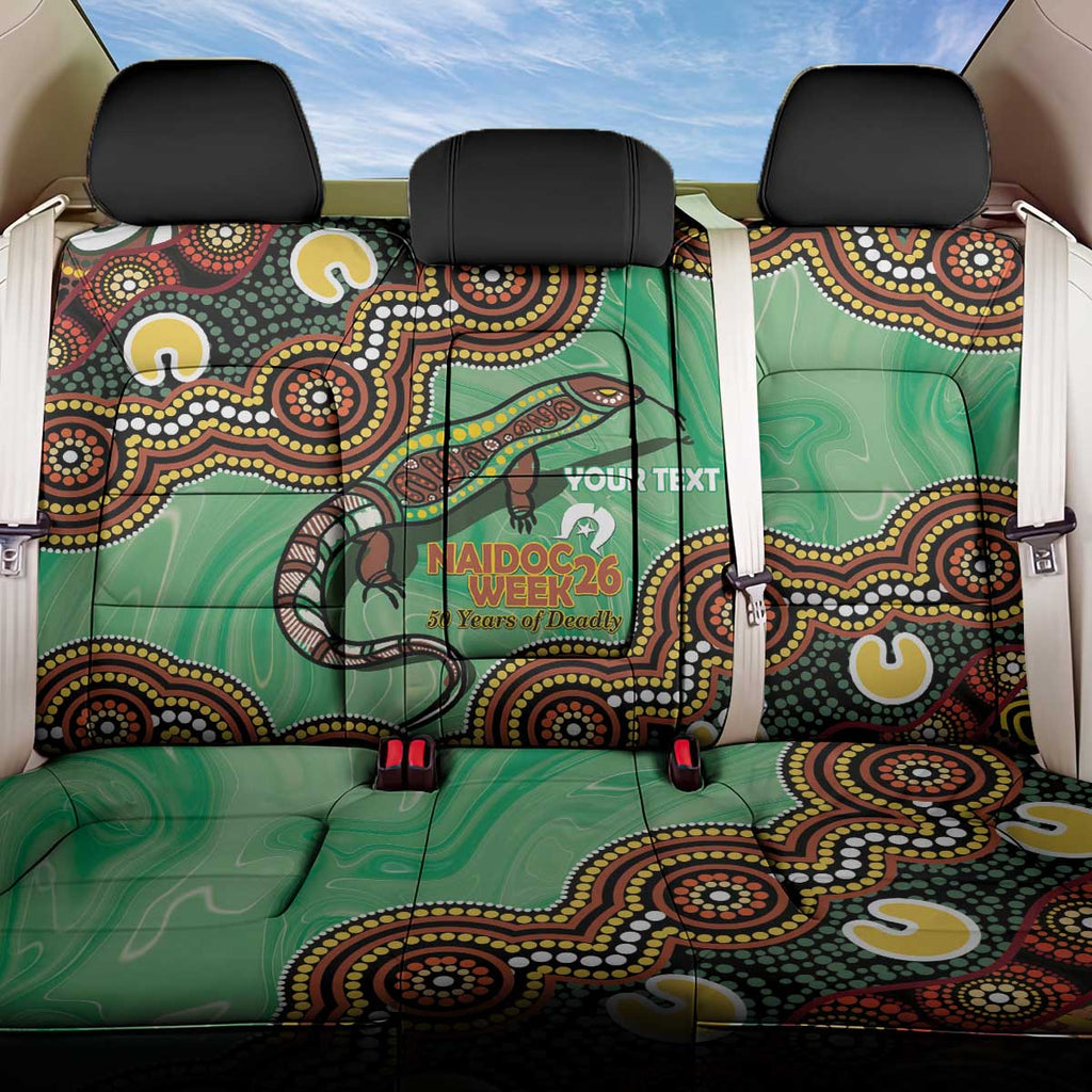 Personalised Australia Goanna NAIDOC Week 2026 Back Car Seat Cover 50 Years of Deadly Aboriginal Art