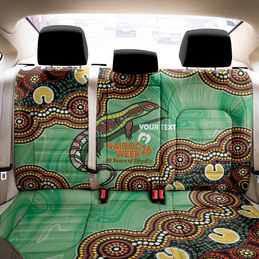 Personalised Australia Goanna NAIDOC Week 2026 Back Car Seat Cover 50 Years of Deadly Aboriginal Art