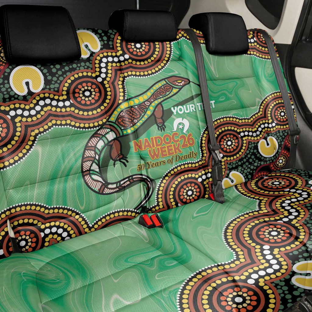 Personalised Australia Goanna NAIDOC Week 2026 Back Car Seat Cover 50 Years of Deadly Aboriginal Art
