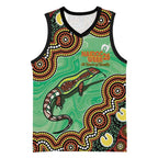 Personalised Australia Goanna NAIDOC Week 2026 Basketball Jersey 50 Years of Deadly Aboriginal Art