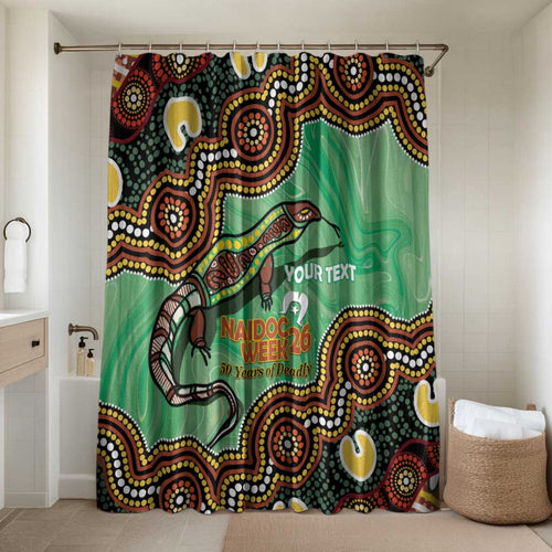 Personalised Australia Goanna NAIDOC Week 2026 Bathroom Set 50 Years of Deadly Aboriginal Art