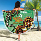 Personalised Australia Goanna NAIDOC Week 2026 Beach Blanket 50 Years of Deadly Aboriginal Art