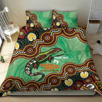 Personalised Australia Goanna NAIDOC Week 2026 Bedding Set 50 Years of Deadly Aboriginal Art