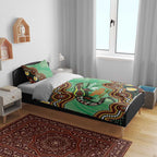 Personalised Australia Goanna NAIDOC Week 2026 Bedding Set 50 Years of Deadly Aboriginal Art