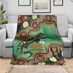 Personalised Australia Goanna NAIDOC Week 2026 Blanket 50 Years of Deadly Aboriginal Art