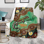 Personalised Australia Goanna NAIDOC Week 2026 Blanket 50 Years of Deadly Aboriginal Art