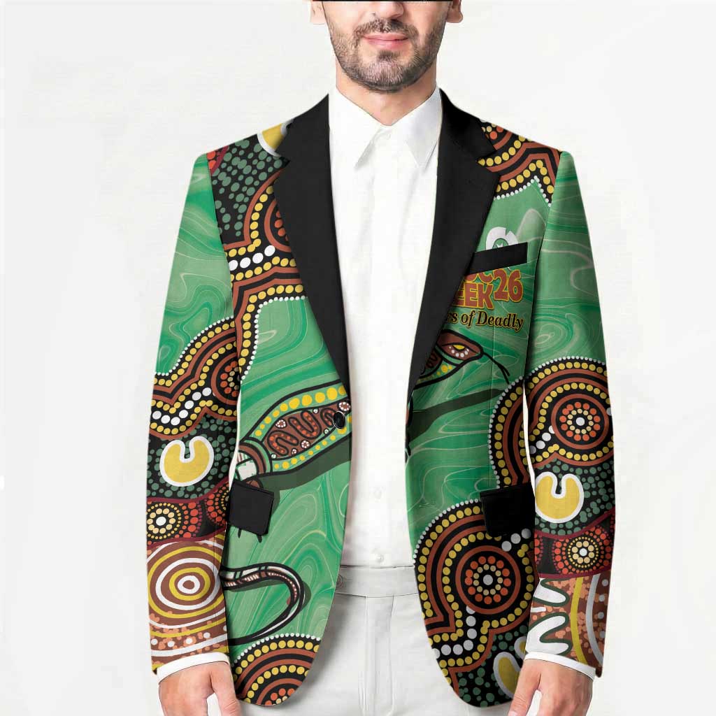 Personalised Australia Goanna NAIDOC Week 2026 Blazer 50 Years of Deadly Aboriginal Art