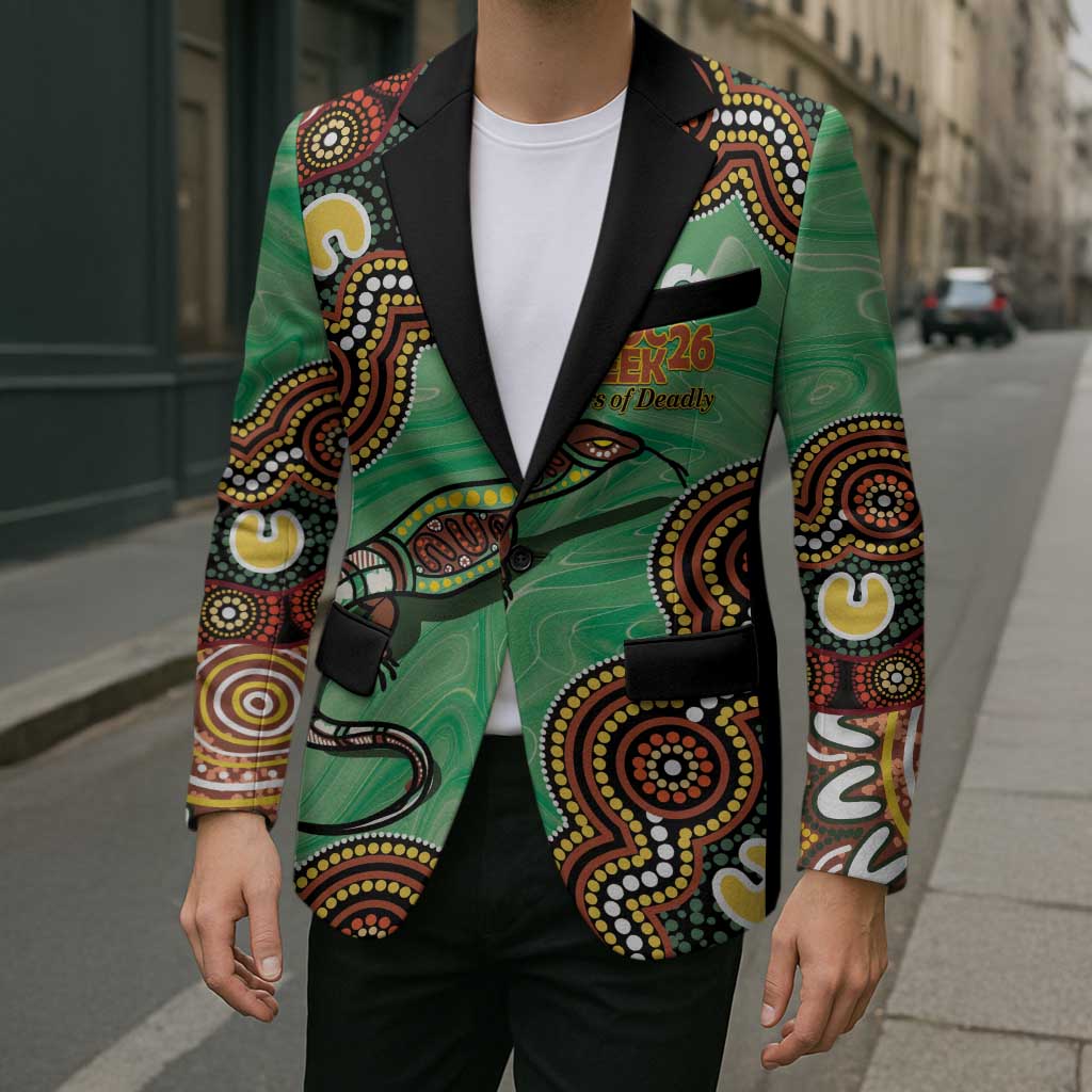 Personalised Australia Goanna NAIDOC Week 2026 Blazer 50 Years of Deadly Aboriginal Art