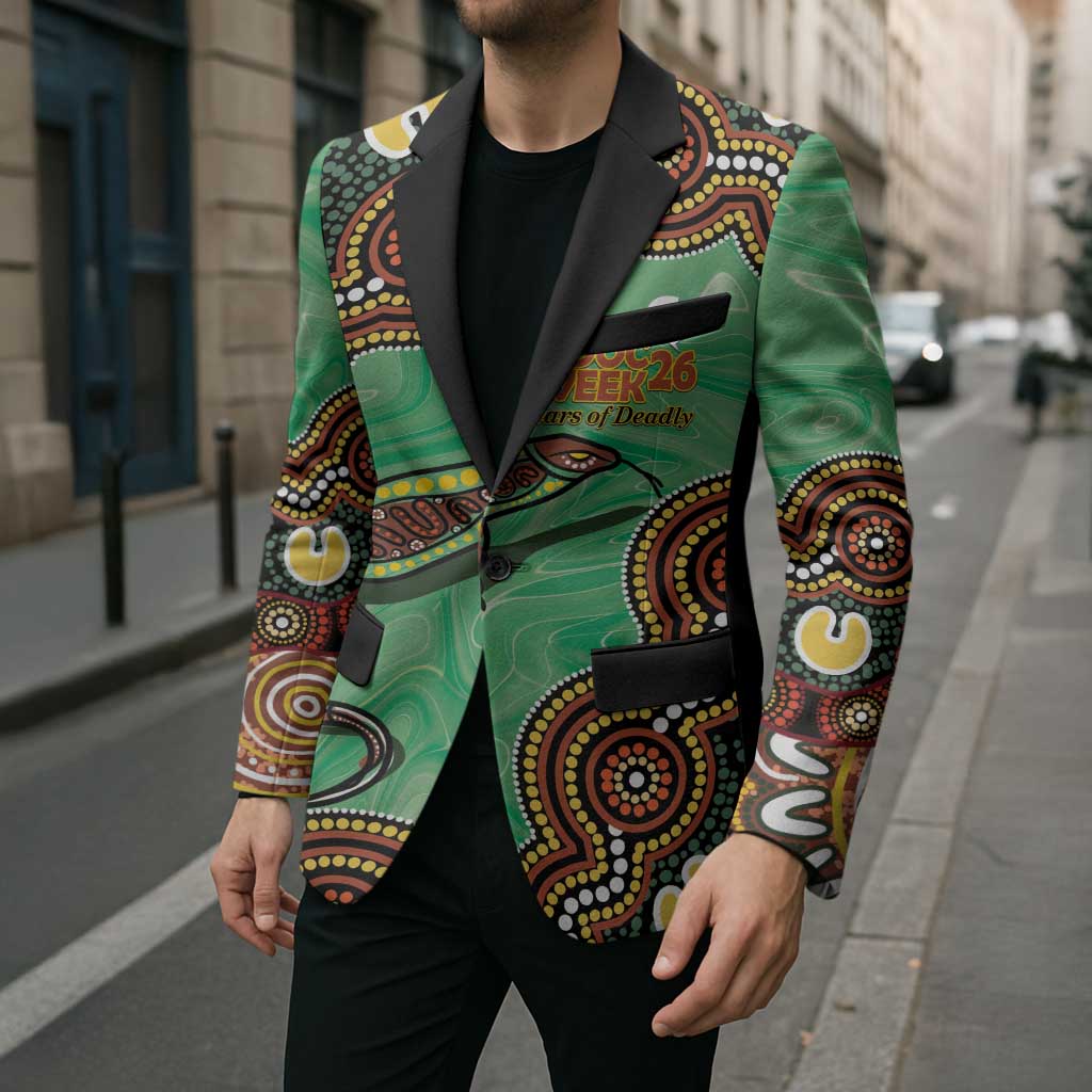 Personalised Australia Goanna NAIDOC Week 2026 Blazer 50 Years of Deadly Aboriginal Art