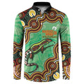 Personalised Australia Goanna NAIDOC Week 2026 Button Sweatshirt 50 Years of Deadly Aboriginal Art